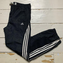 Adidas Climalite Vintage Baggy Black and White Shell Track Pant Bottoms