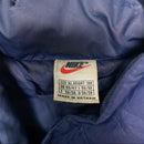 Nike Vintage 90’s Bomber Puffer Coat Navy and White Big Swoosh (XL)