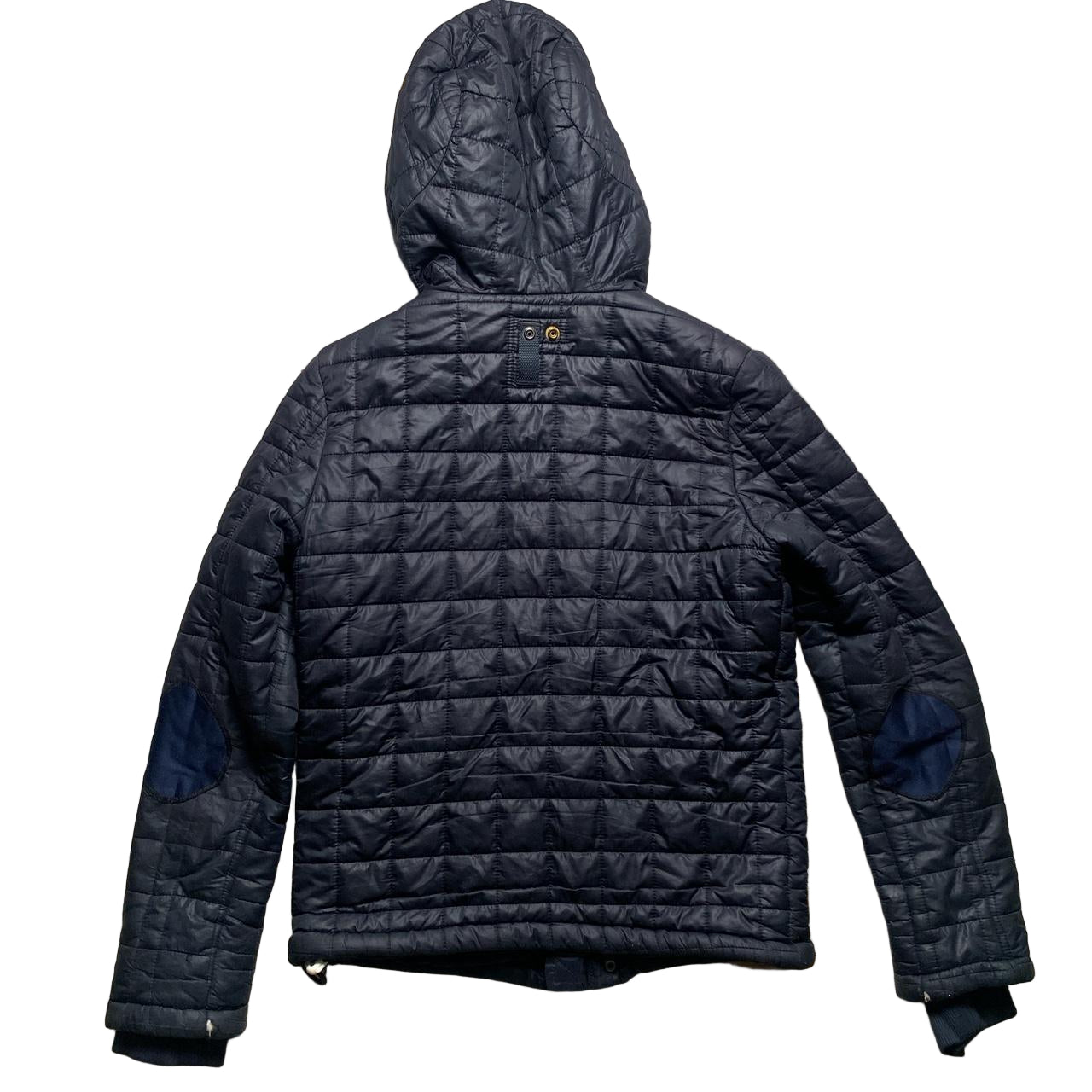 G Star Raw Navy and White Puffer Jacket (S)