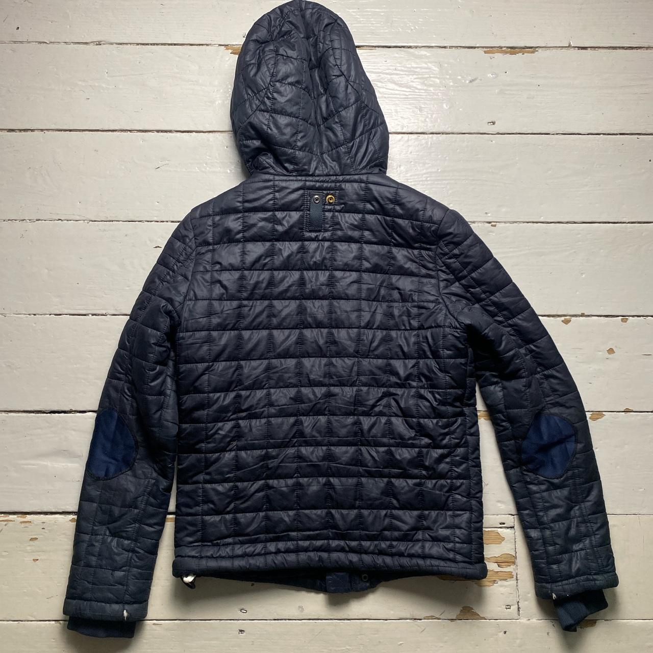 G Star Raw Navy and White Puffer Jacket