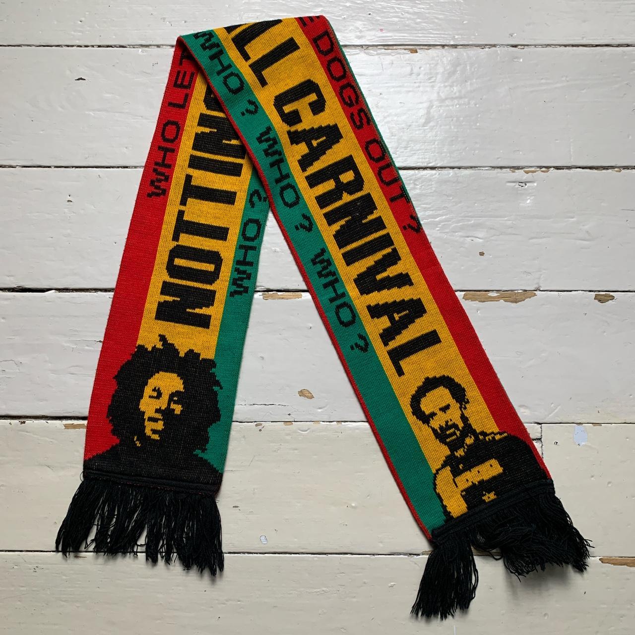 Notting Hill Carnival Bob Marley Salassie Rasta Who Let The Dogs Out Scarf