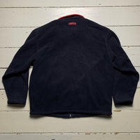 Metroline Vintage Train Fleece Jumper Navy and Red