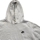 Nike Cream White and Black Swoosh Hoodie