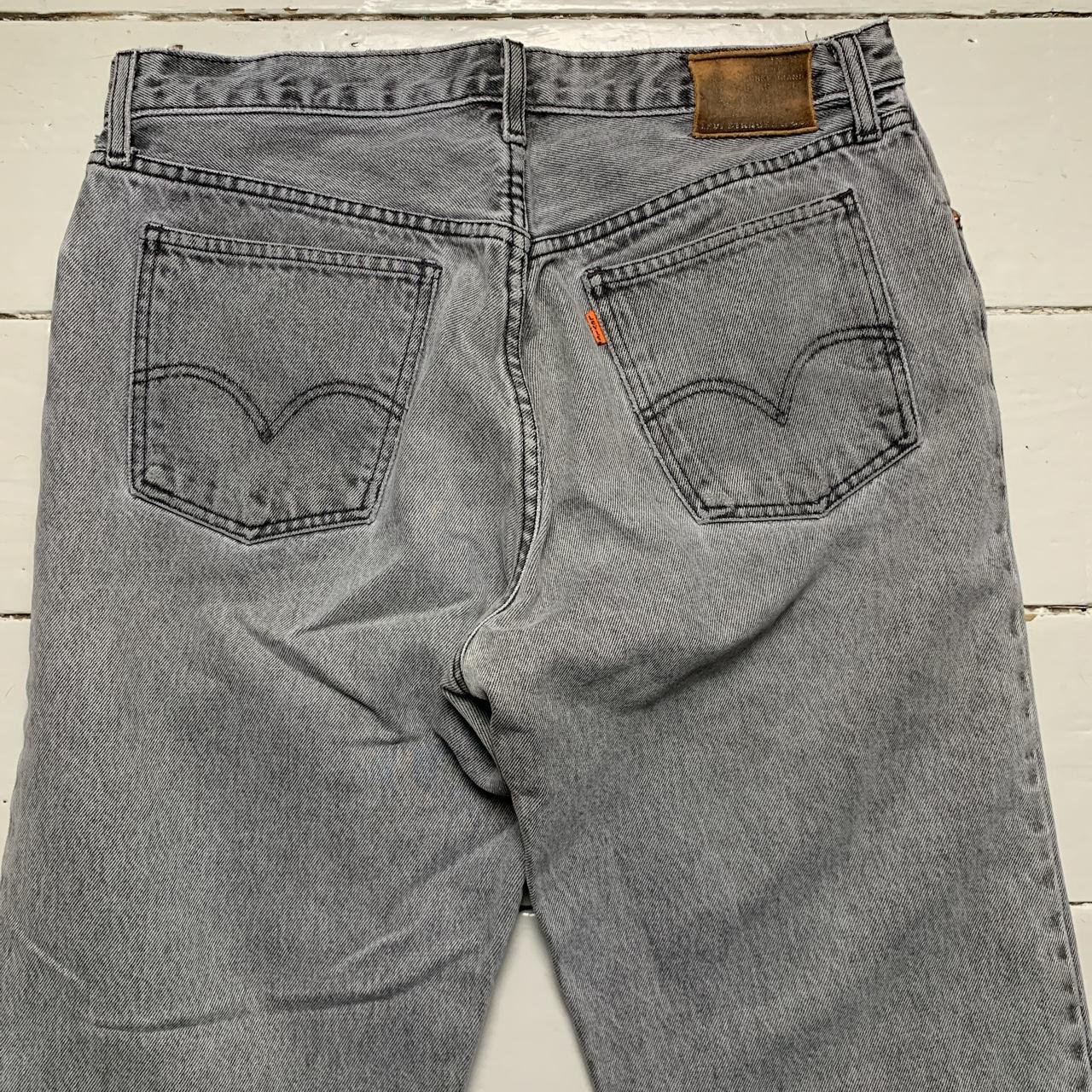 Levis 618 Grey Vintage Baggy Orange Tab Jeans
