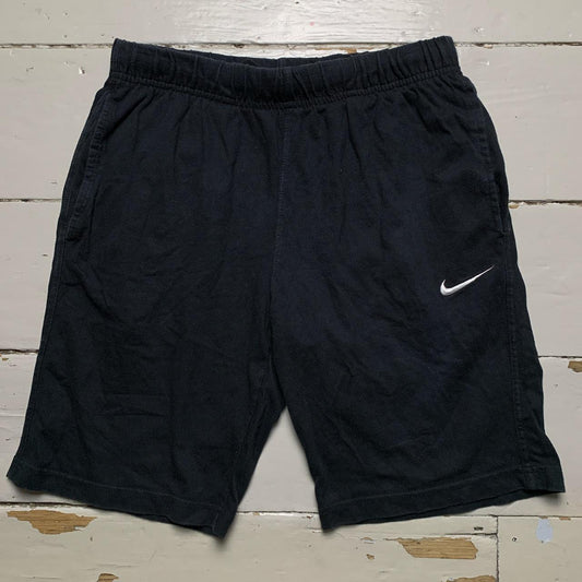 Nike Swoosh Jogger Shorts Black and White