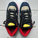 Raf Simons Adidas Ozweego Blue Yellow Black and Red