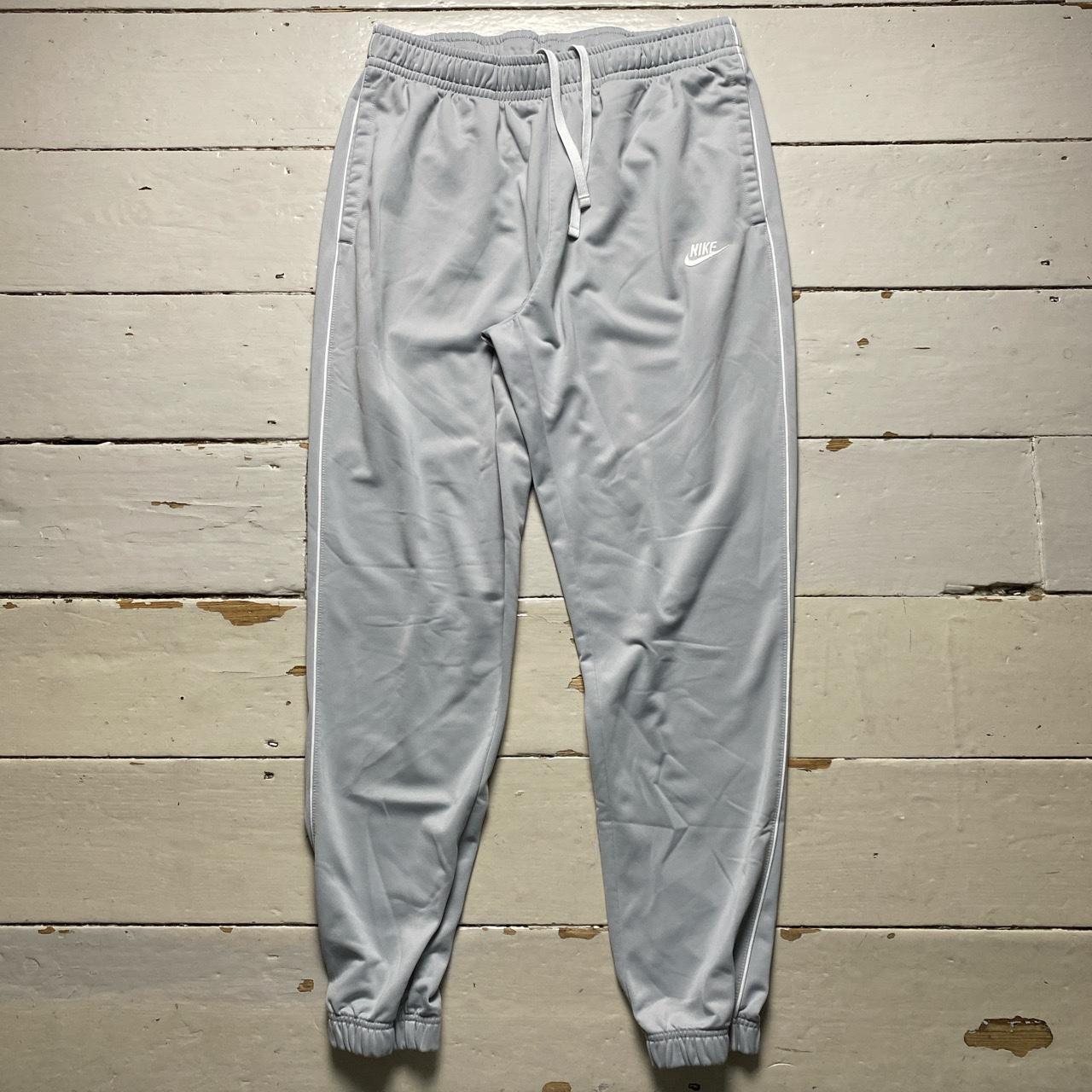 Nike Swoosh Silver and White Jogger Trackpants