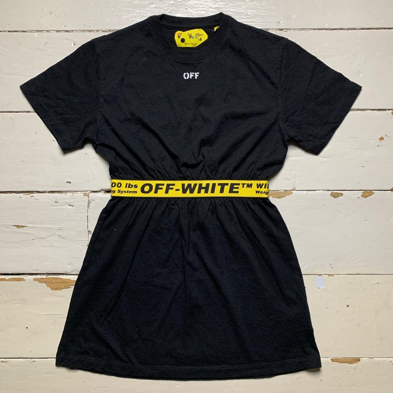 Off White Kids Dress Black and Yellow