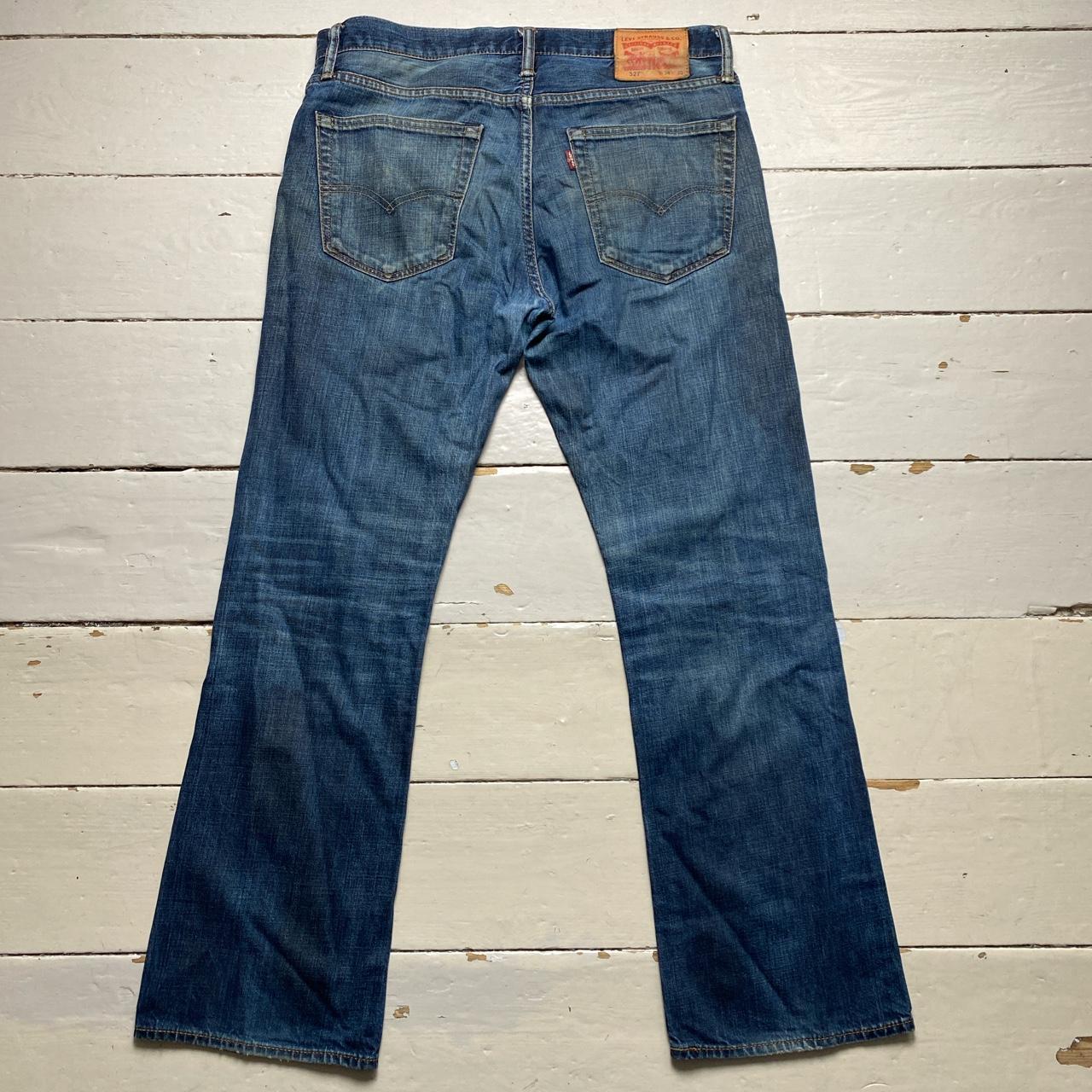 Levis 527 Navy Stonewash Jeans