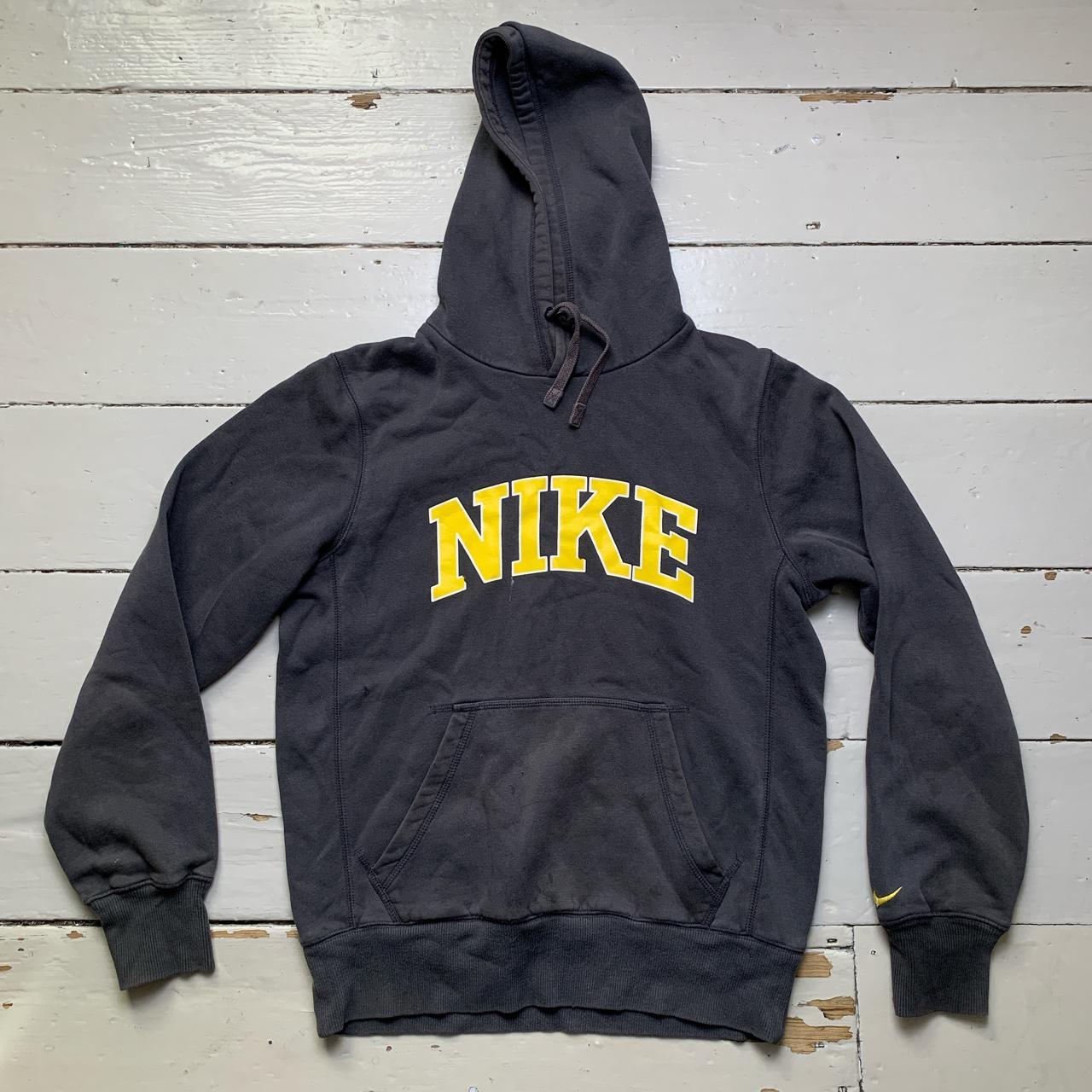 Nike Athletic Department Vintage Grey and Yellow Hoodie