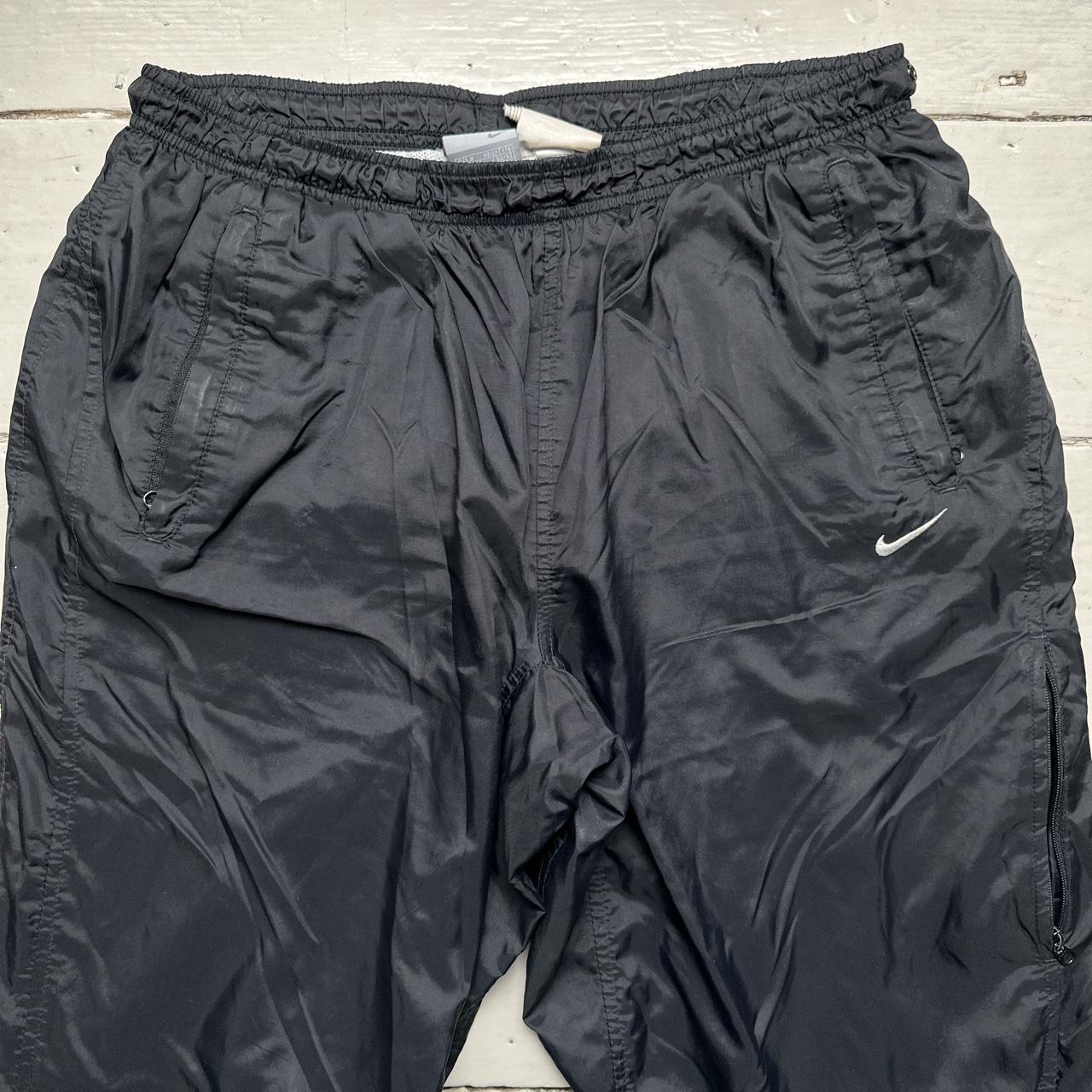 Nike Multi Swoosh Shell Baggy Track Pant Black and White Bottoms