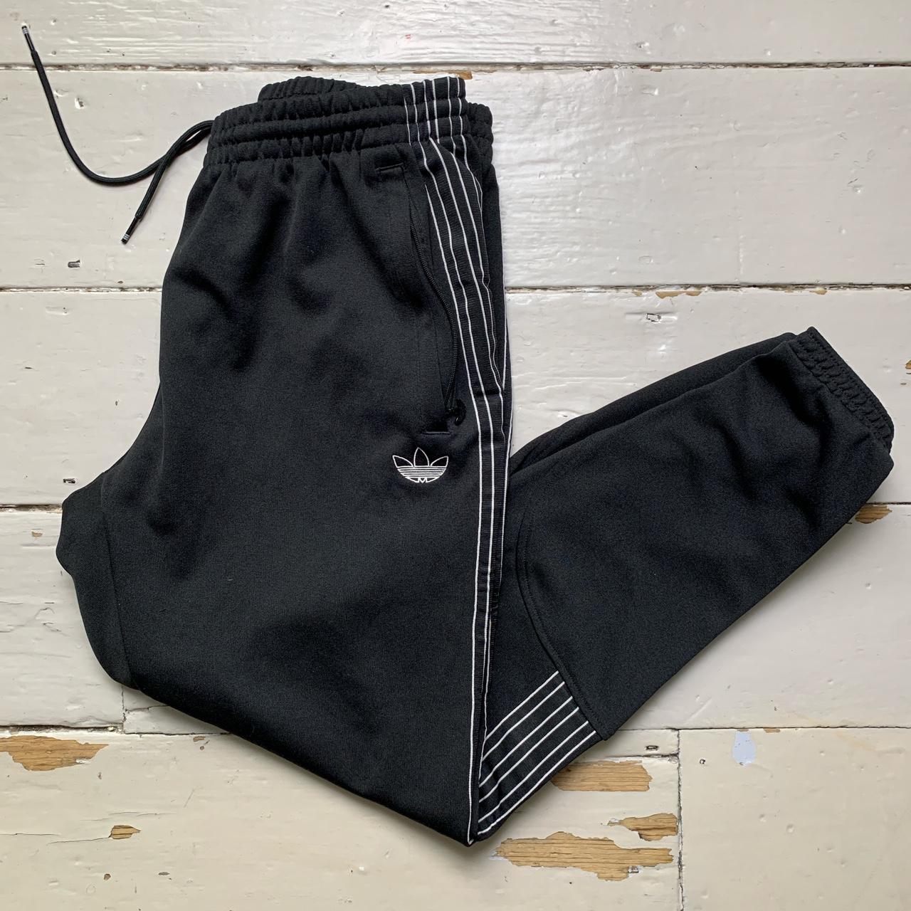 Adidas Originals Black and White Stripe Track Pant Joggers