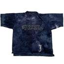 Bad Mad Hardwear Vintage 90’s Tie Dye Graffiti Skeleton T Shirt Navy (2XL)