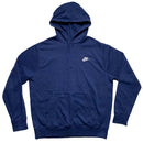 Nike Navy and White Swoosh Hoodie