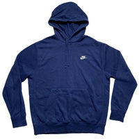 Nike Navy and White Swoosh Hoodie