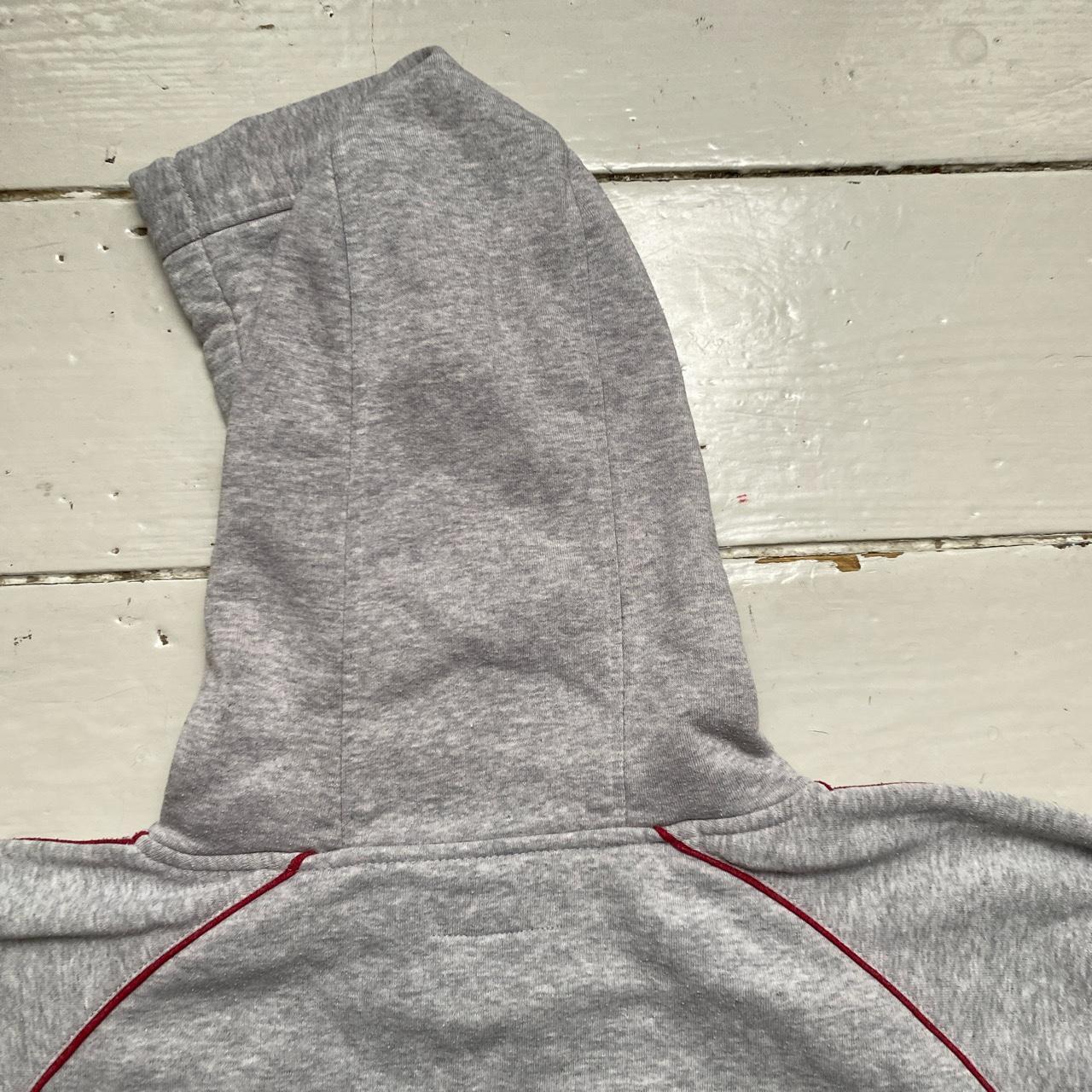 Phat Bastard 69 Vintage Grey and Red Hoodie