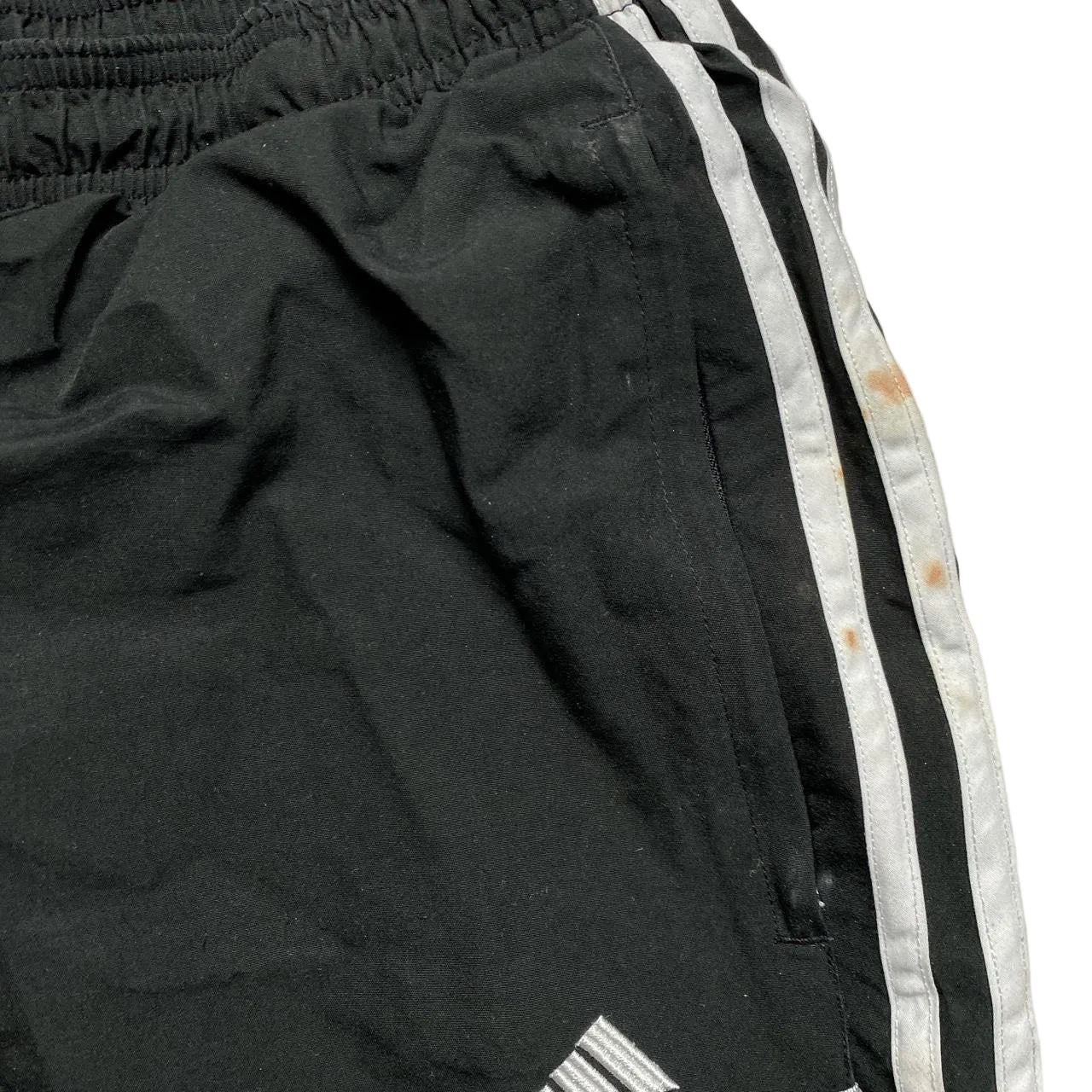 Adidas Black and White Shell Trackpant Bottoms (32W)