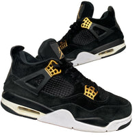 Jordan 4 Royalty Metallic Gold and Black Suede (UK 7.5)