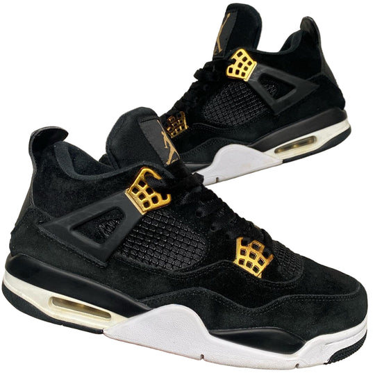 Jordan 4 Royalty Metallic Gold and Black Suede (UK 7.5)