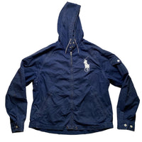 Ralph Lauren Navy and White Vintage Lightweight Jacket (XL)