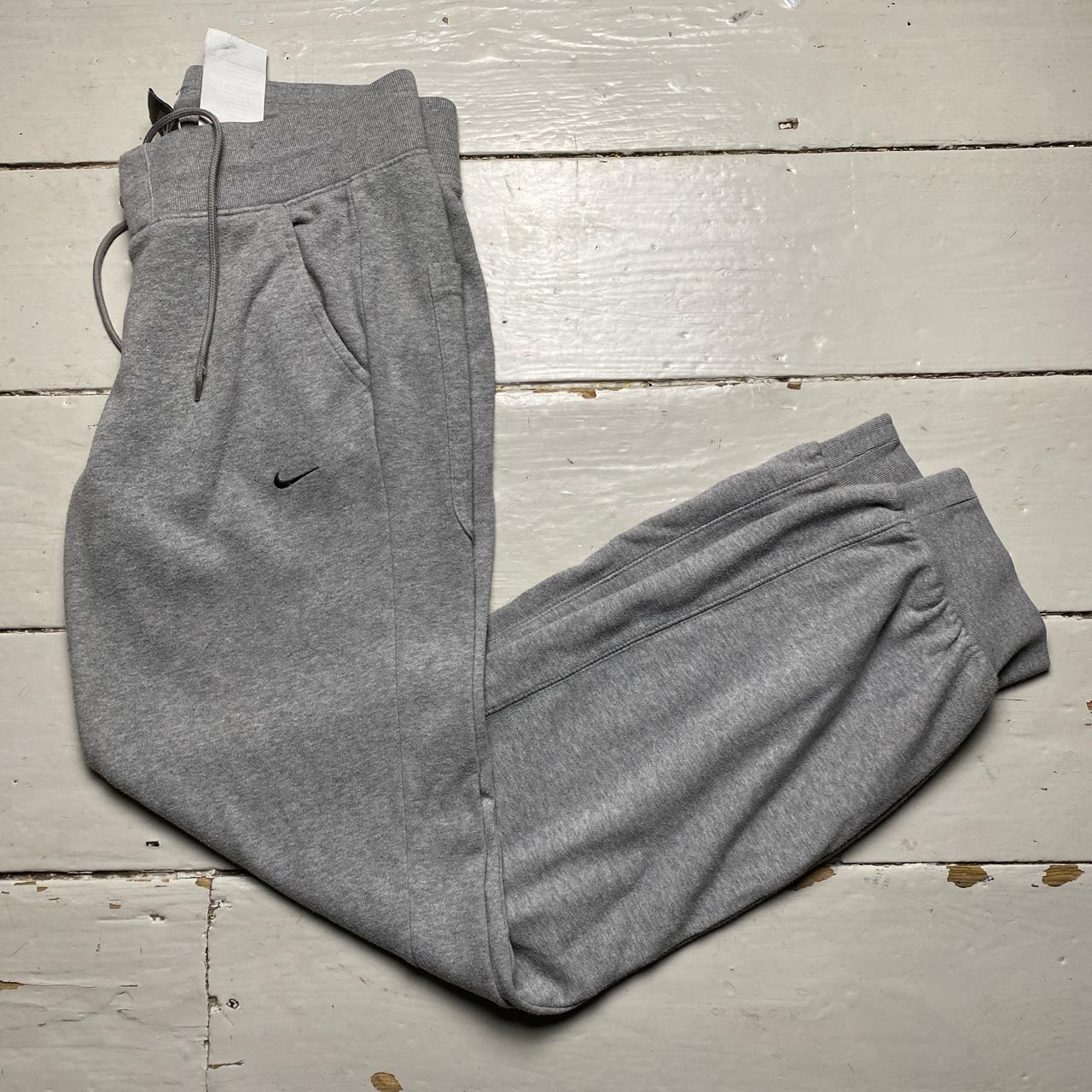 Nike Swoosh Vintage Womens Baggy Grey and White Joggers