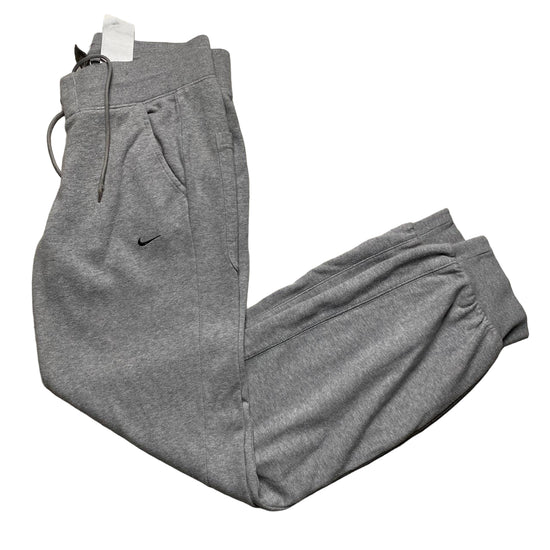 Nike Swoosh Vintage Womens Baggy Grey and White Joggers (M)
