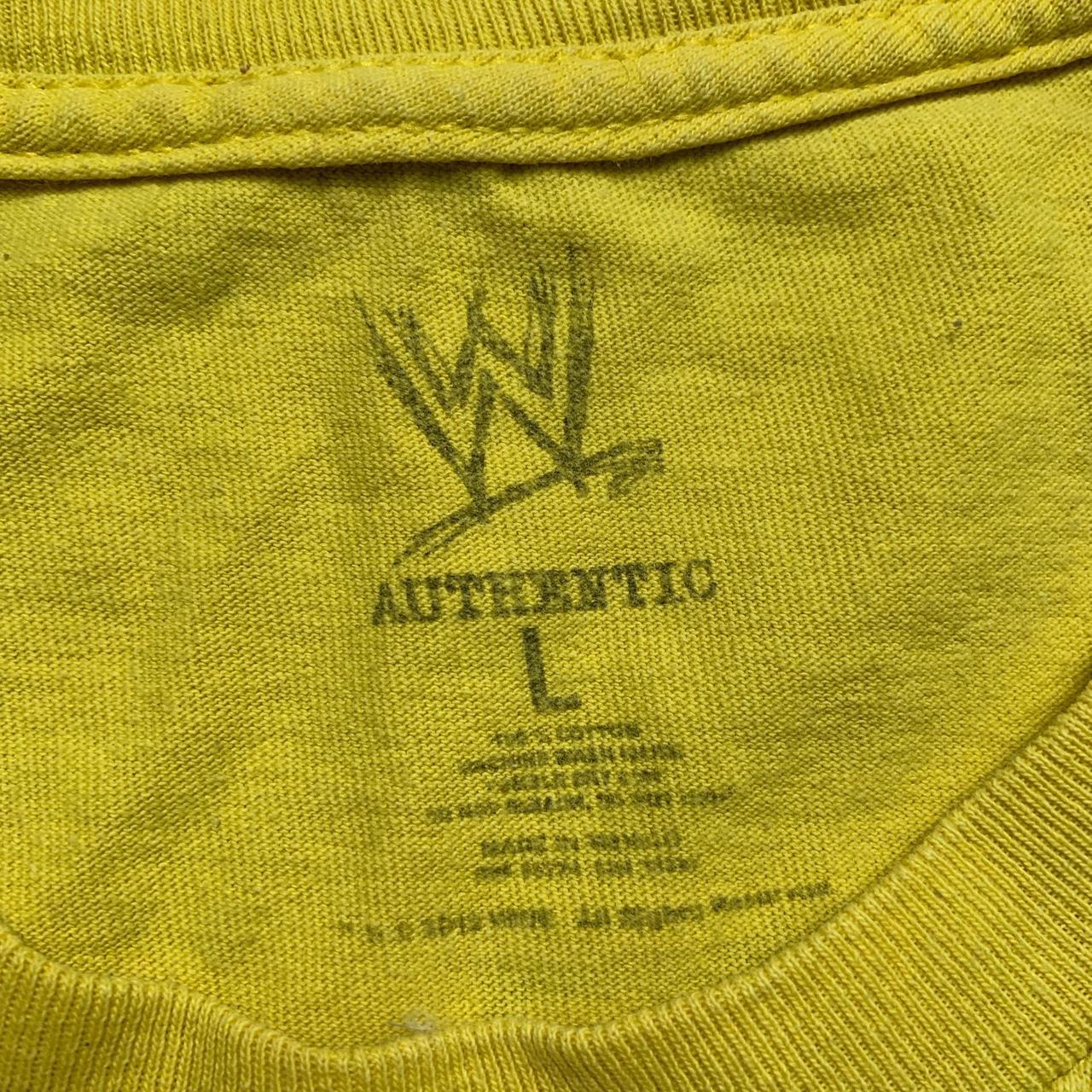 WWE Wrestling John Cena U Cant See Me Yellow T Shirt