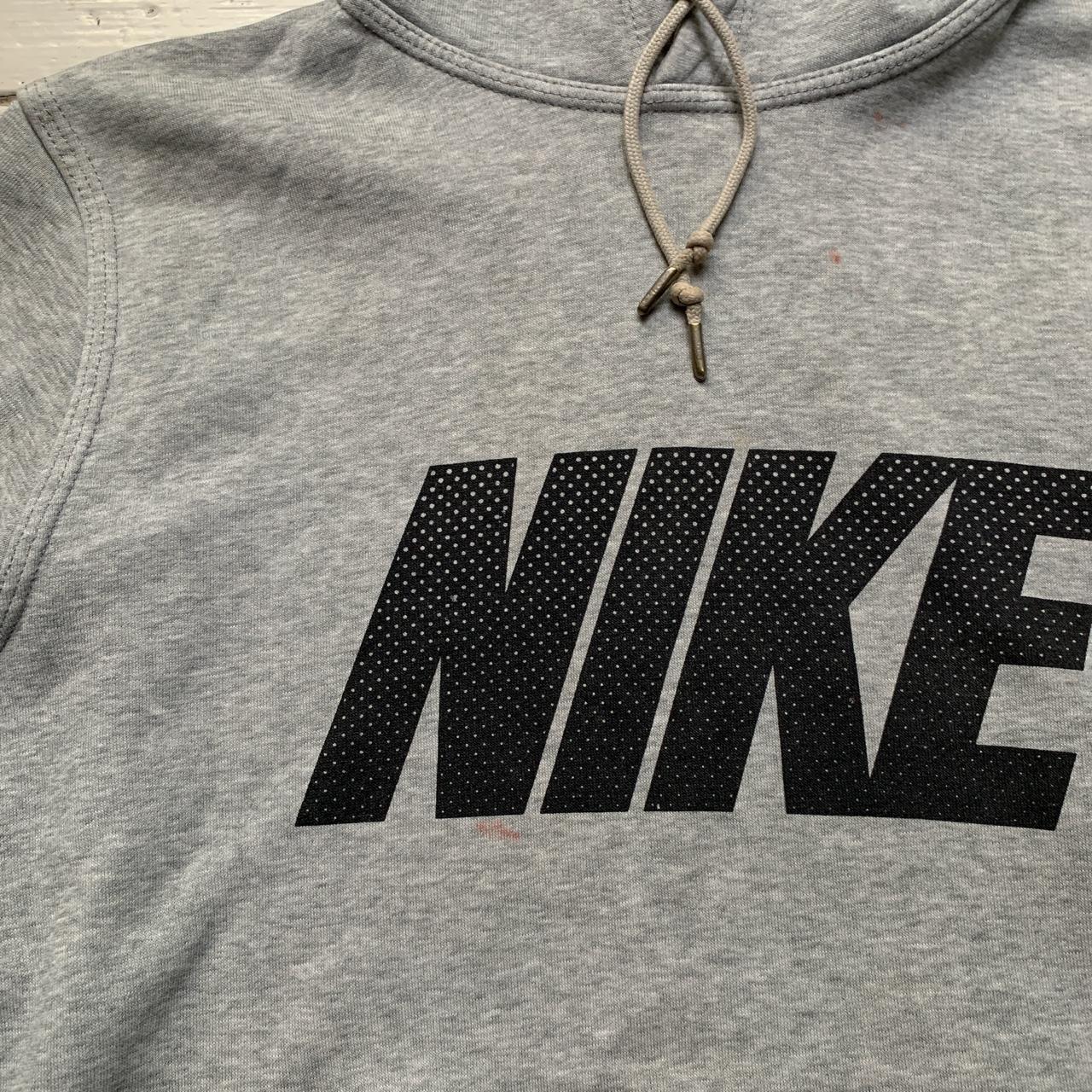 Nike Club Spellout Grey and Black Hoodie