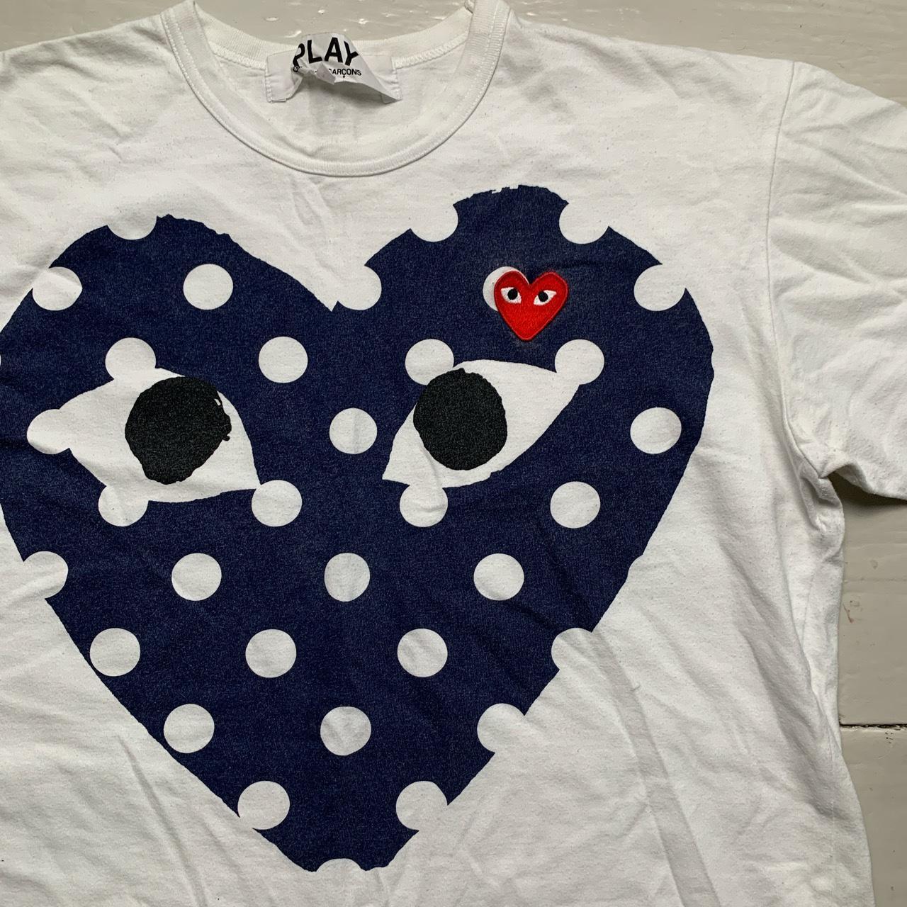 Comme des Garcons Play Heart T Shirt Polkadot