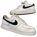 Nike Air Force 1 White and Black (UK 10.5)