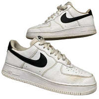 Nike Air Force 1 White and Black (UK 10.5)
