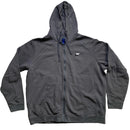Nike Swoosh Grey White and Black Swoosh Hoodie (2XL)