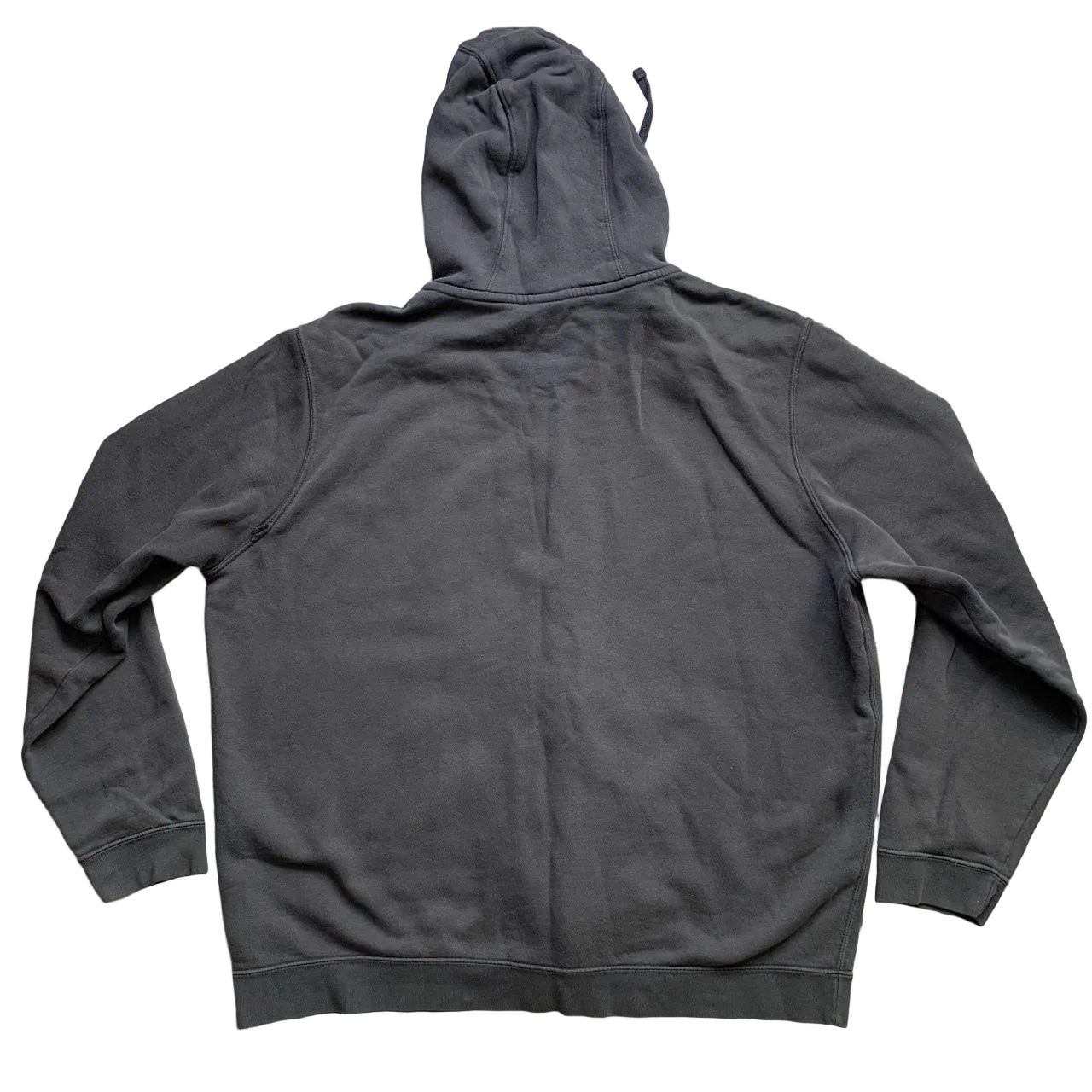 Nike Swoosh Grey White and Black Swoosh Hoodie (2XL)