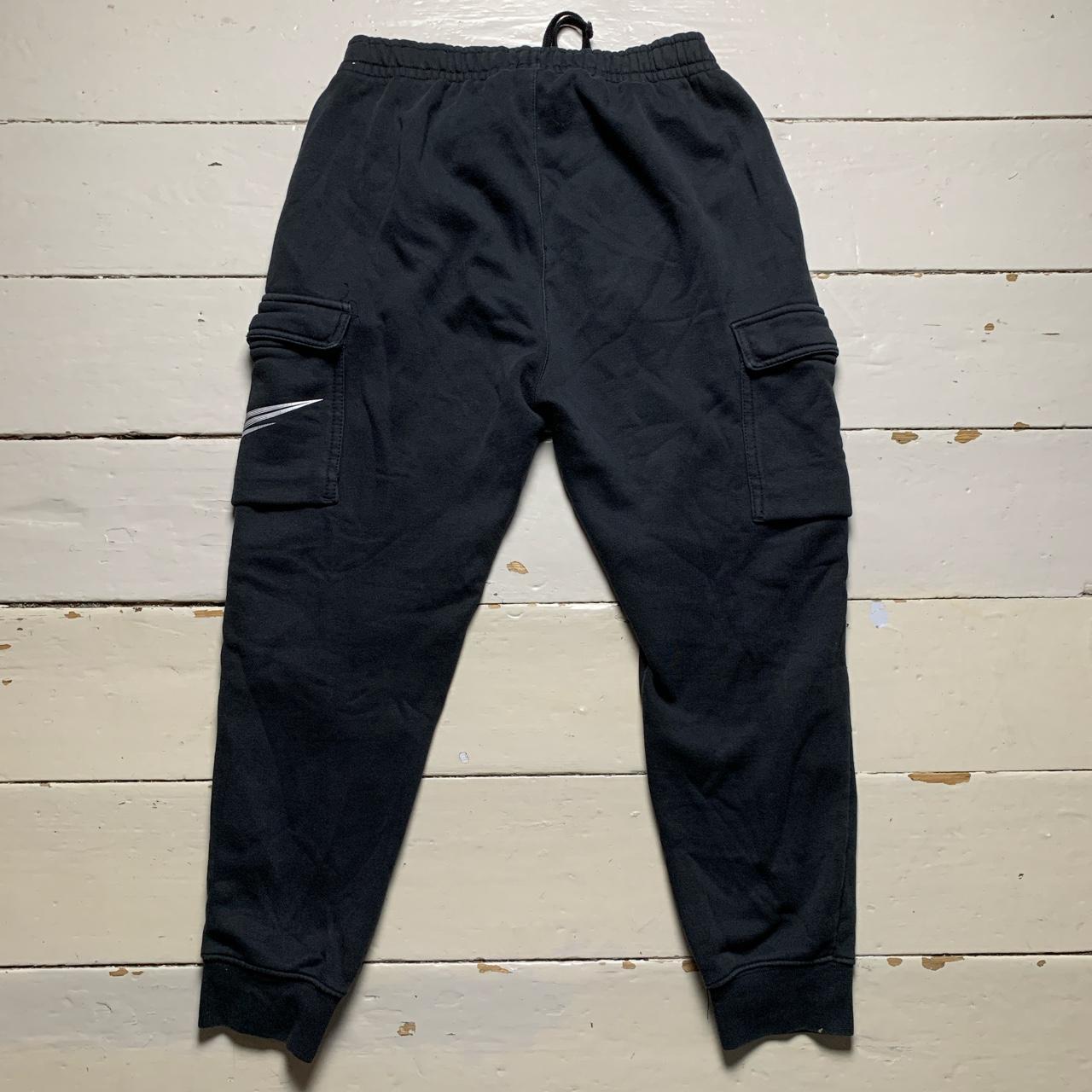 Nike Multi Swoosh Cargo Black and White Joggers