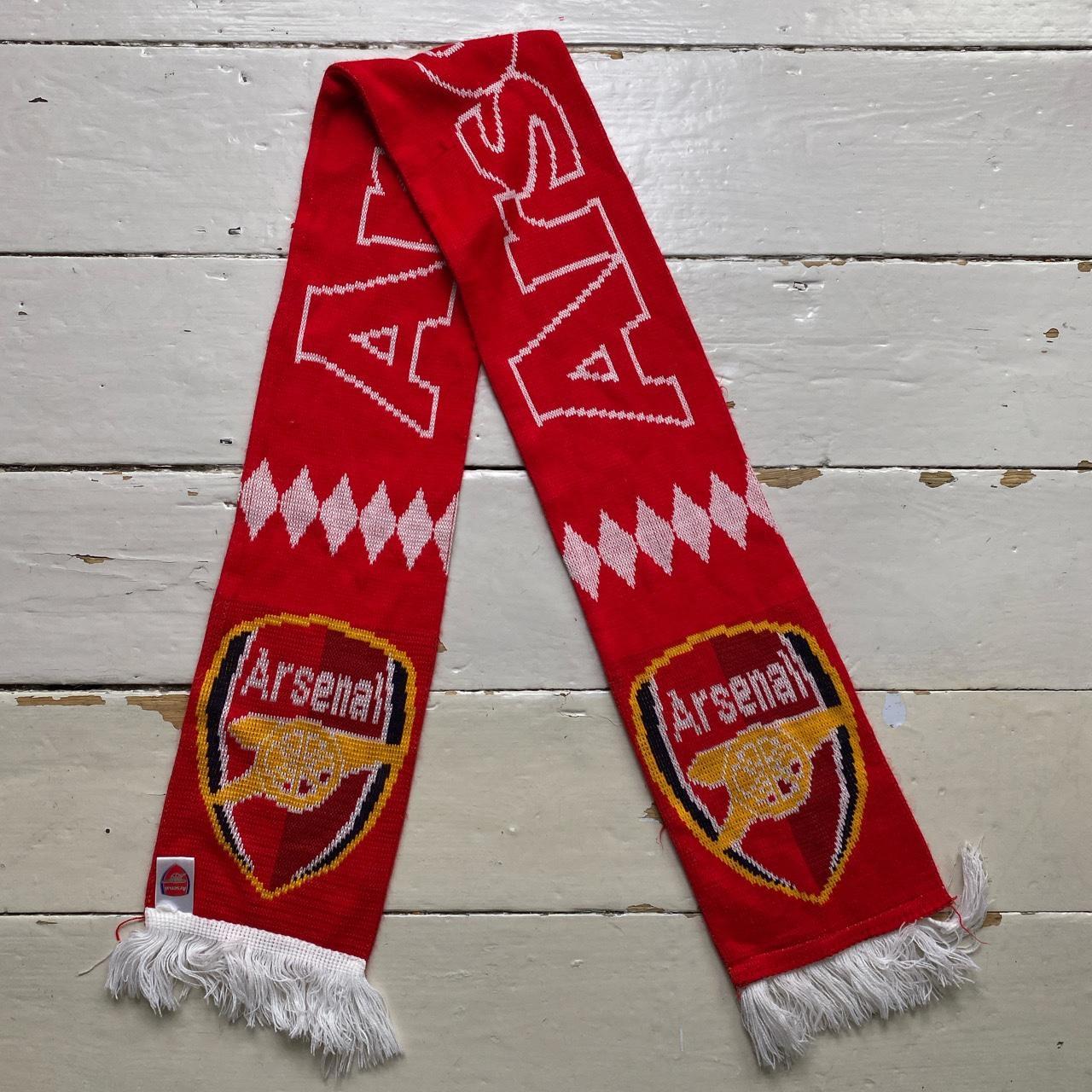 Arsenal Home Red and White Football Scarf