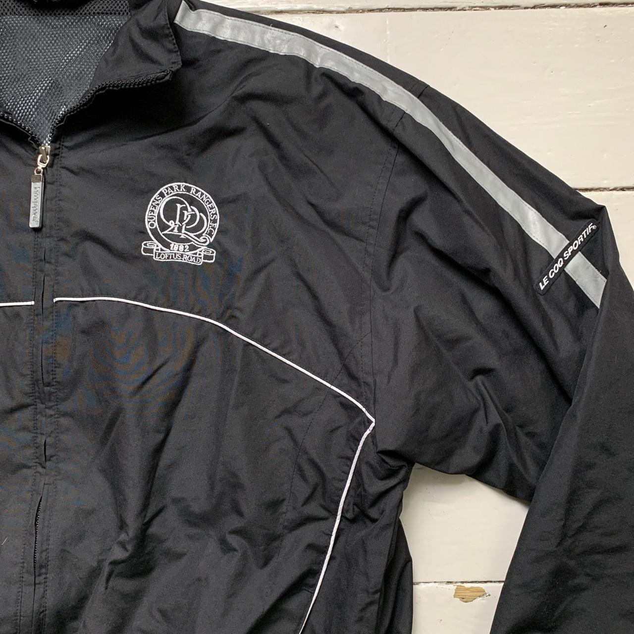 Le Coq Sportif Queens Park Rangers QPR Vintage Black and Silver Shell Tracksuit Jacket