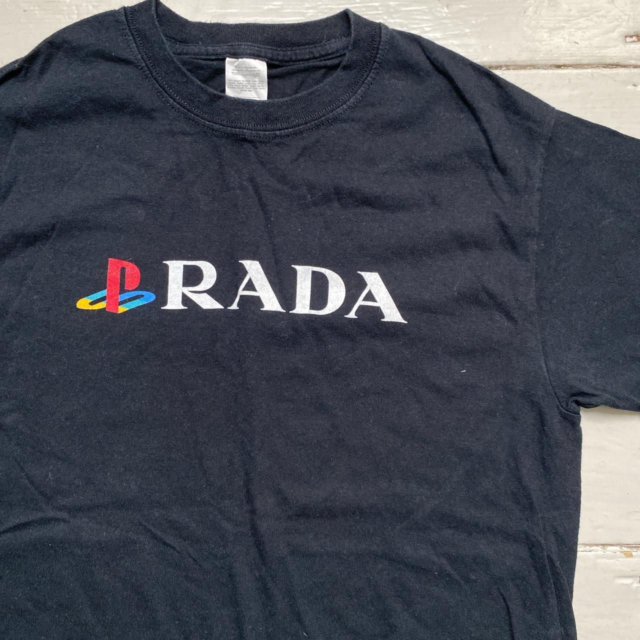 Prada Playstation T Shirt Black and White