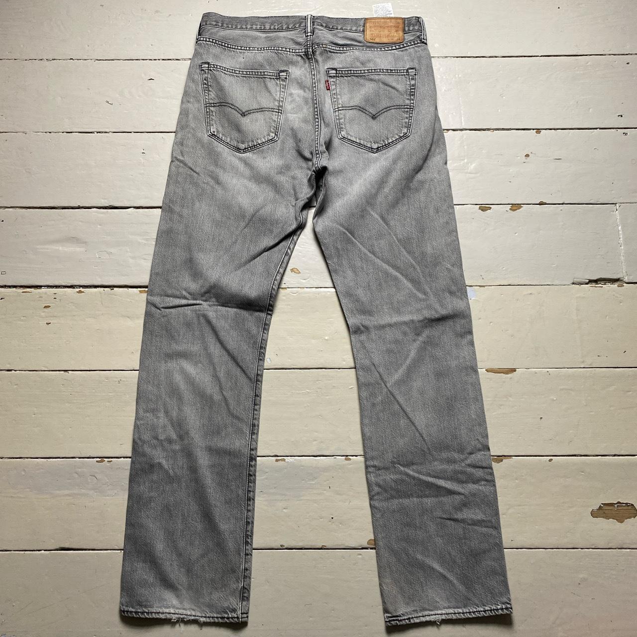 Levis 501 Grey Baggy Jeans