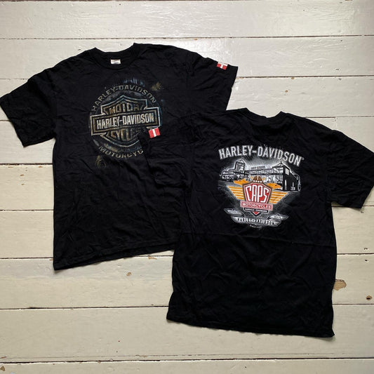 Harley Davidson Denmark Black T Shirt