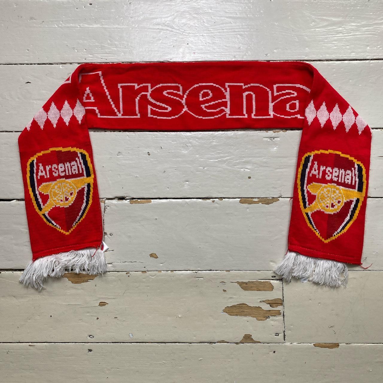 Arsenal Home Red and White Football Scarf