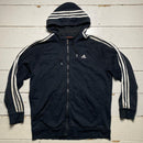 Adidas Performance Essentials Black and White Hoodie