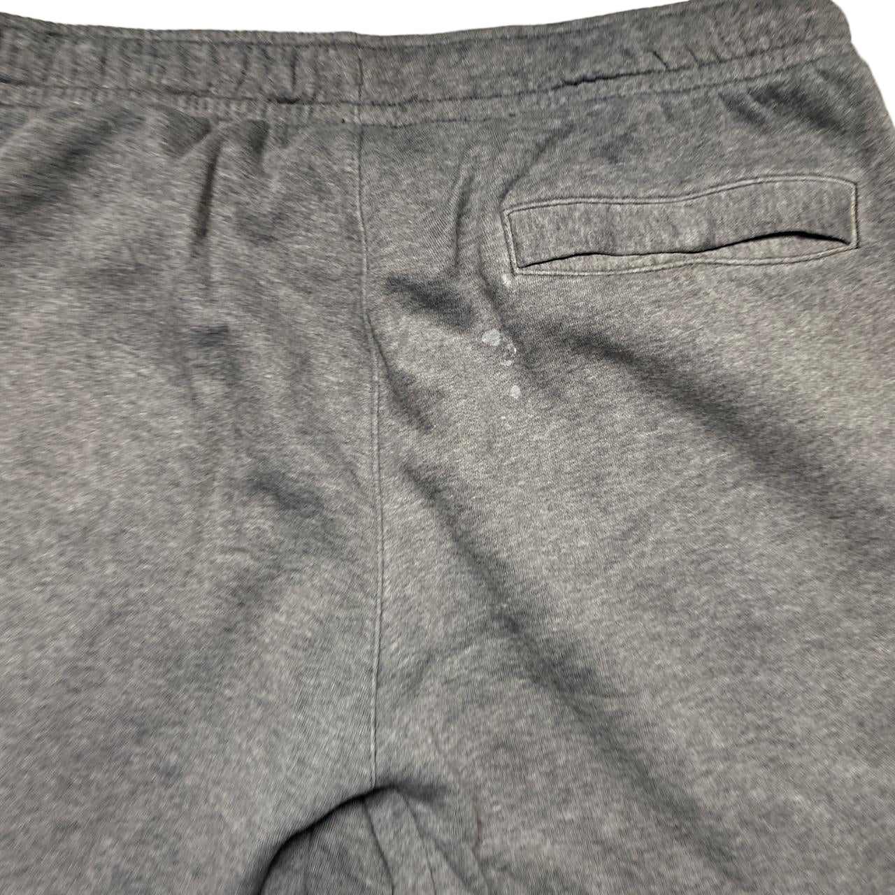 Nike Grey and White Swoosh Baggy Joggers (L)