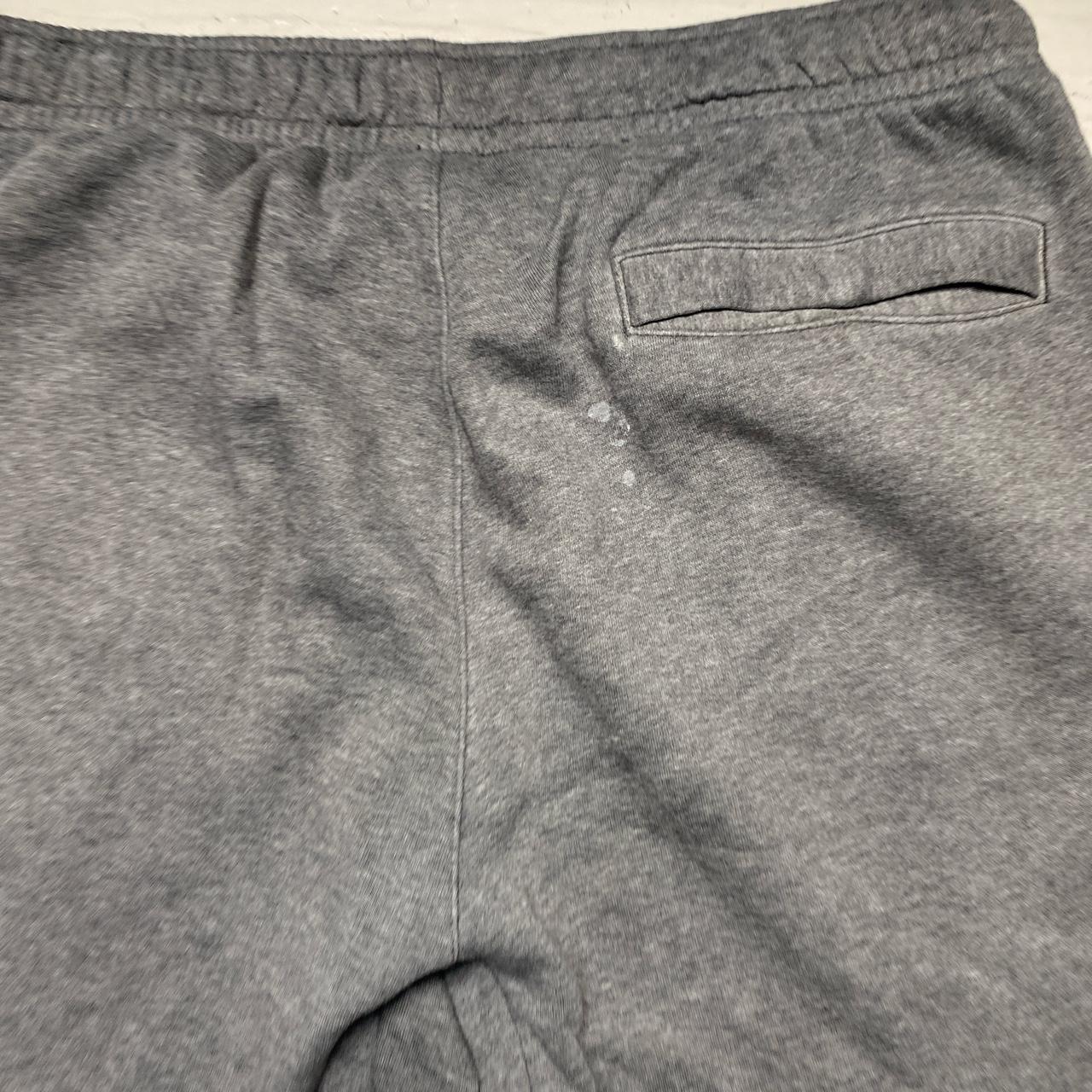 Nike Grey and White Swoosh Baggy Joggers