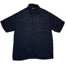 Gabicci Black and White Short Sleeve Shirt (L)