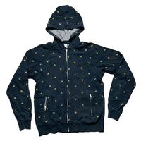 Stussy Multi SS Crown Embroidered Hoodie Navy and Yellow (M)