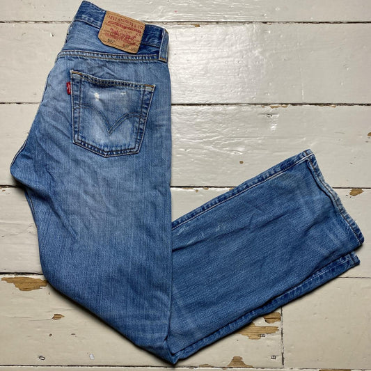 Levis 501 Light Blue Vintage Jeans