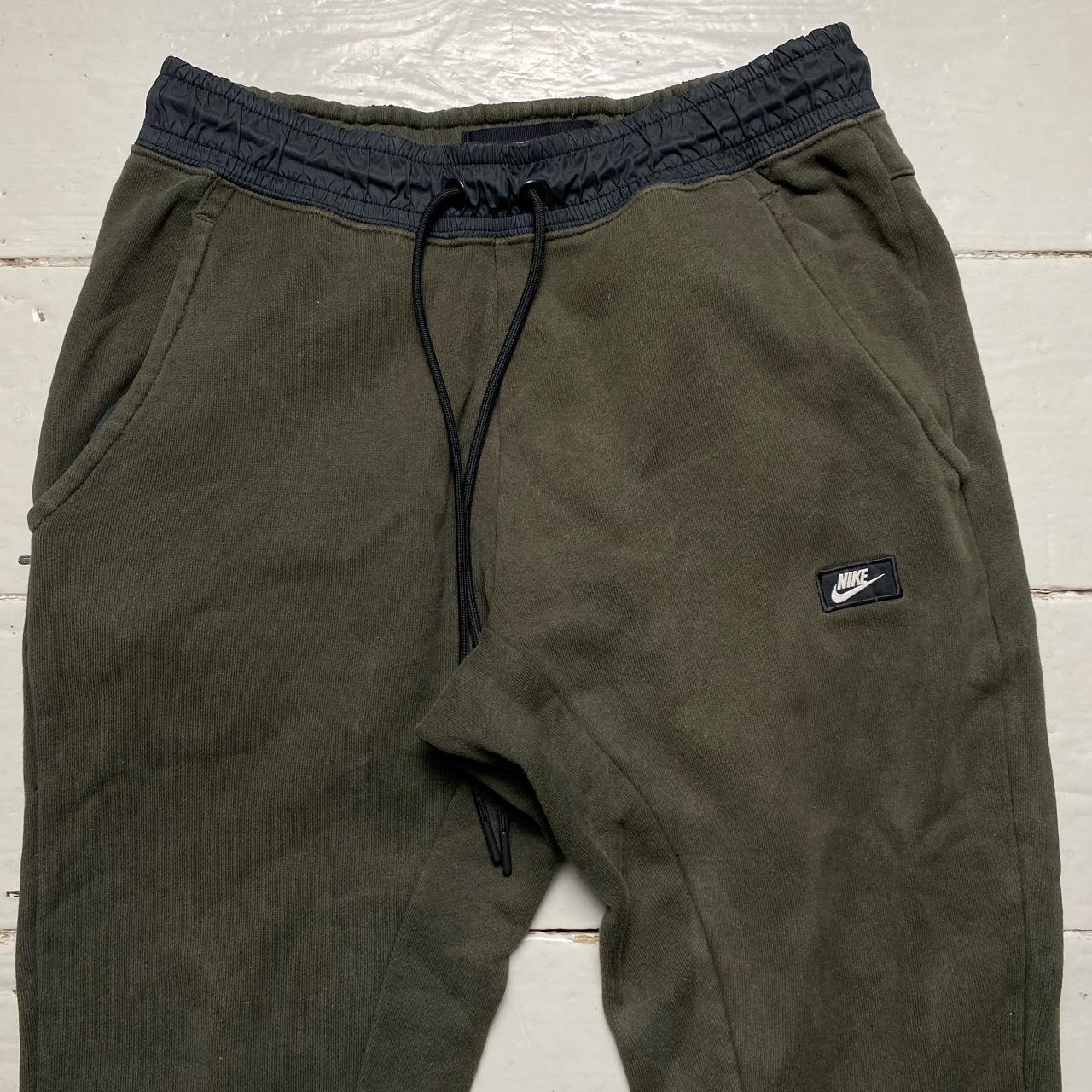 Nike Box Logo Swoosh Khaki Green Joggers