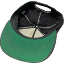 Stussy Vintage 90’s Green Brim Black and White Snapback Cap