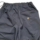 Nike Shox Black and Orange Vintage Shell Baggy Track Pant Bottoms (L)