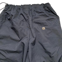 Nike Shox Black and Orange Vintage Shell Baggy Track Pant Bottoms (L)